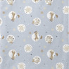Kuschelstrick BLOUBI2 Blau / Kamel